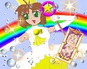 Sakura with The Bubbles Card
