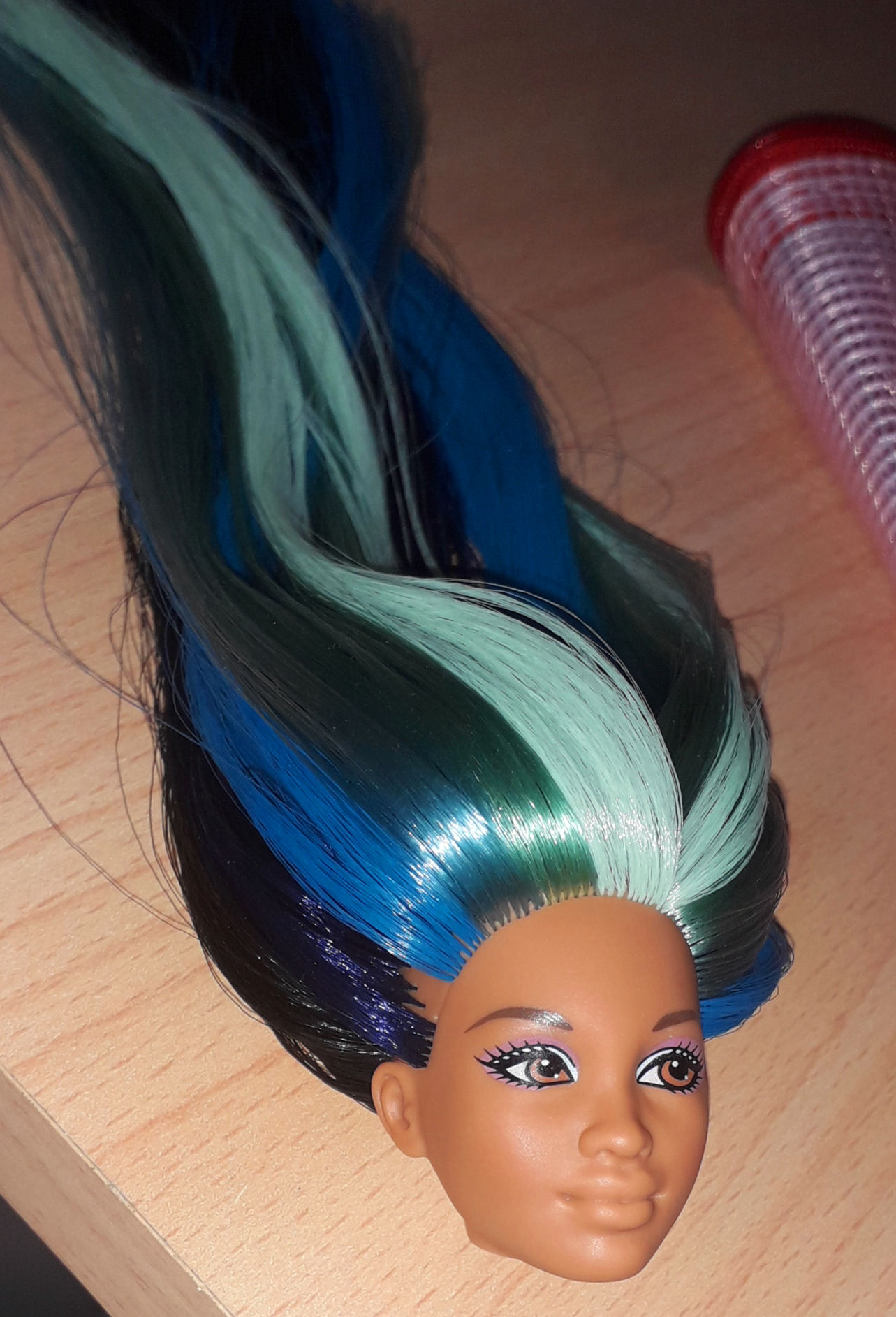 blue doll hair